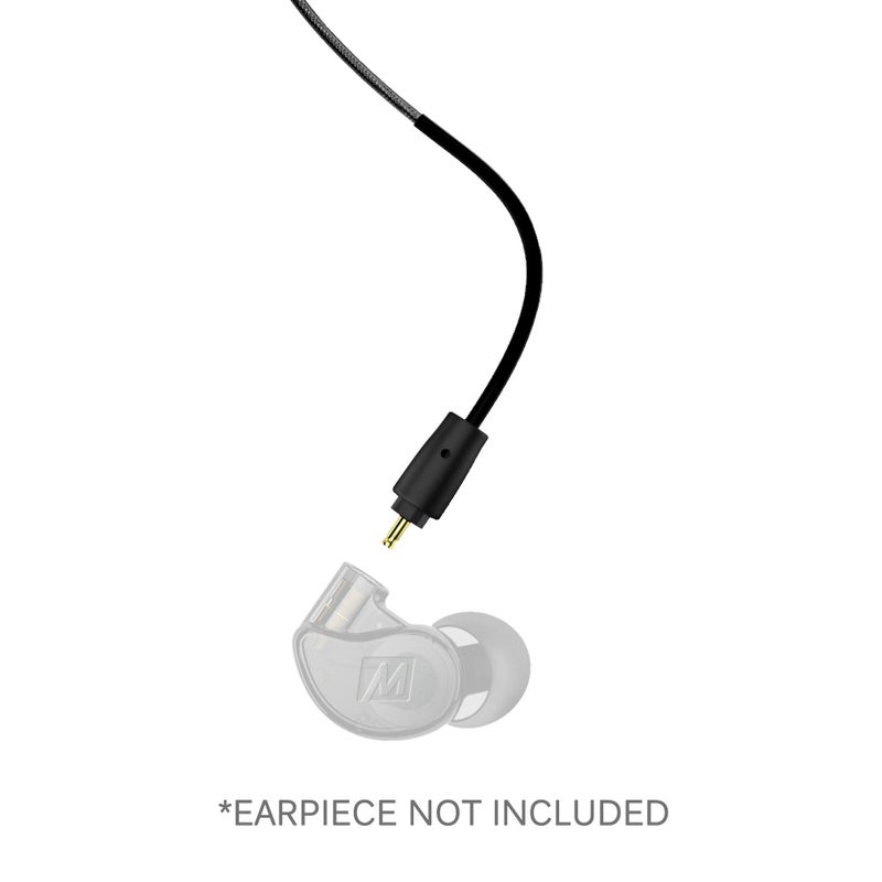 MEE audio MX PRO Series and M6 PRO Replacement Headset Cable with In-line Microphone and Remote (Black) - Image 3